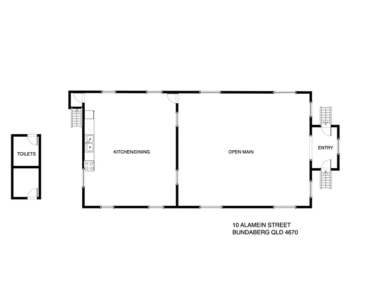 Floorplan of Homely house listing, 10 Alamein Street, Svensson Heights QLD 4670