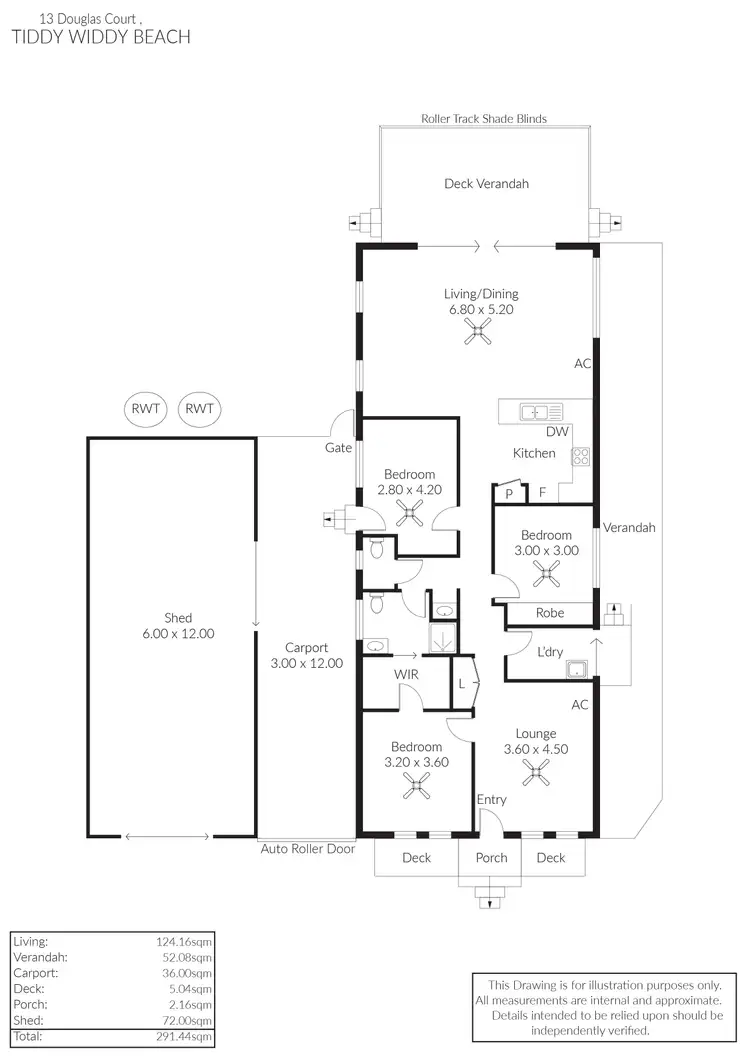 Floorplan of Homely house listing, 13 Douglas Court, Tiddy Widdy Beach SA 5571