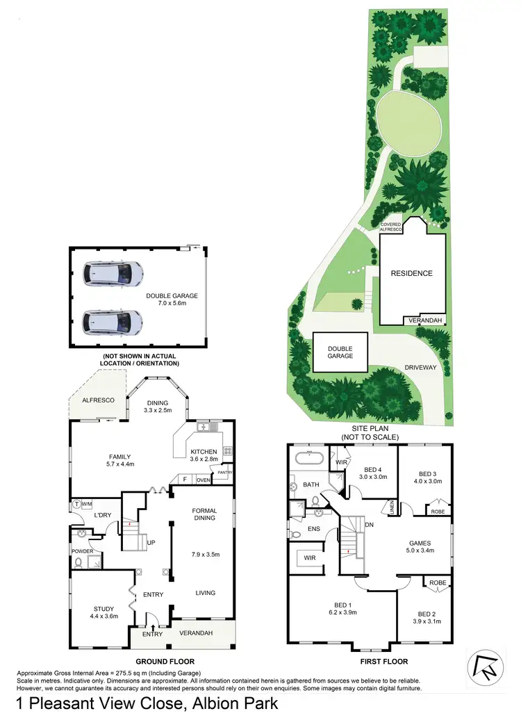 Floorplan of Homely house listing, 1 Pleasant View Close, Albion Park NSW 2527