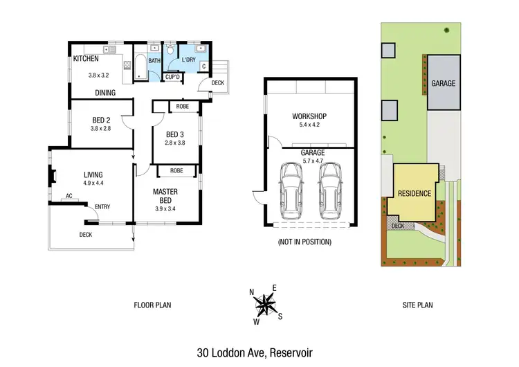 Floorplan of Homely house listing, 30 Loddon Avenue, Reservoir VIC 3073