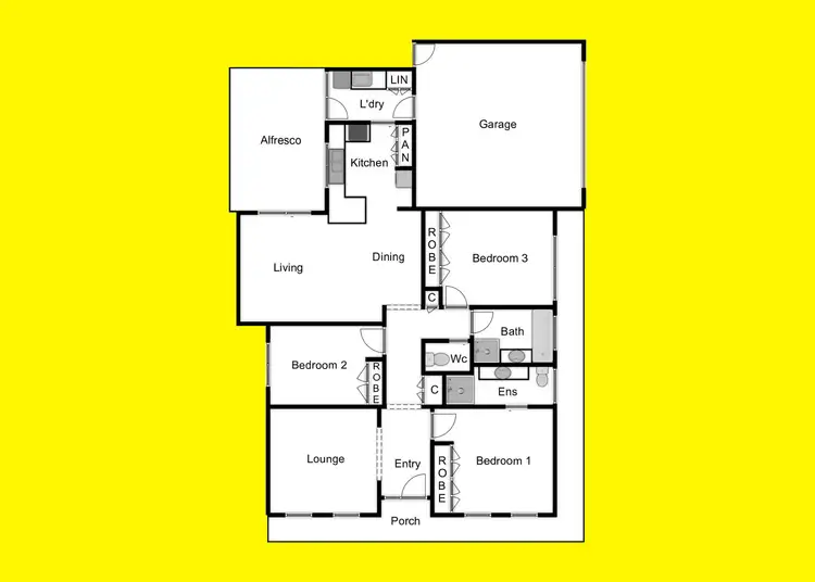 Floorplan of Homely townhouse listing, 6/487 San Mateo Avenue, Mildura VIC 3500