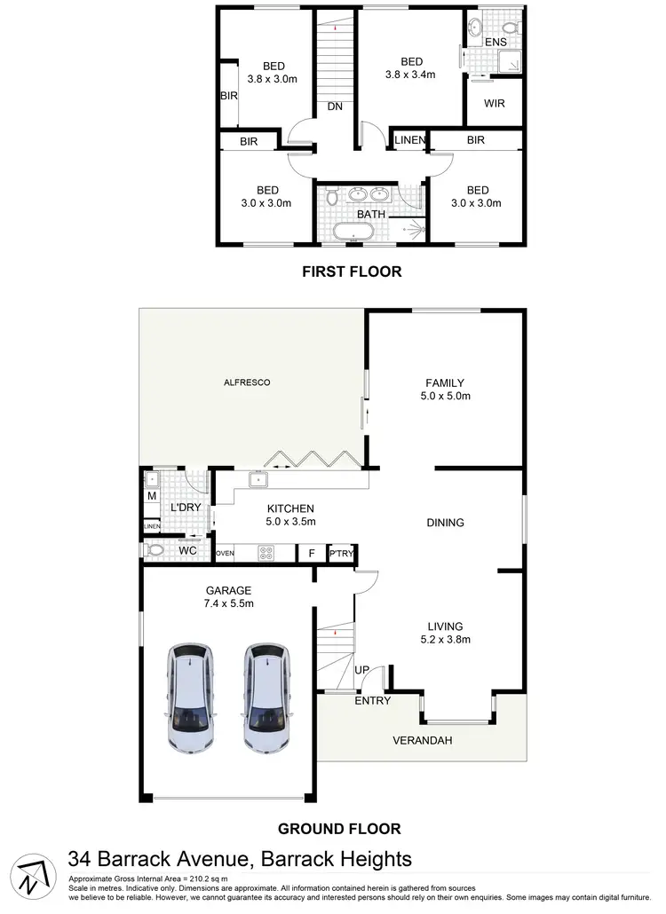 Floorplan of Homely house listing, 34 Barrack Avenue, Barrack Heights NSW 2528