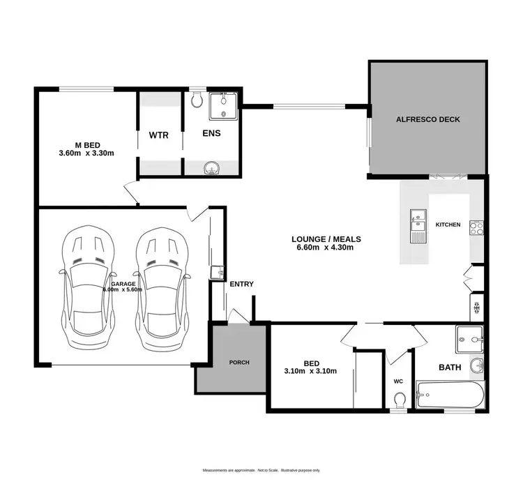 Floorplan of Homely block of units listing, 1 & 2/560 Hague Street, Lavington NSW 2641