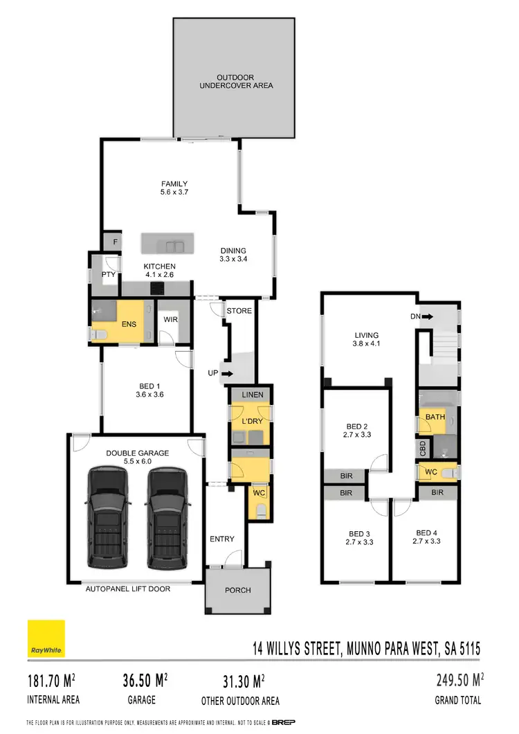 Floorplan of Homely house listing, 14 Willys Street, Munno Para West SA 5115