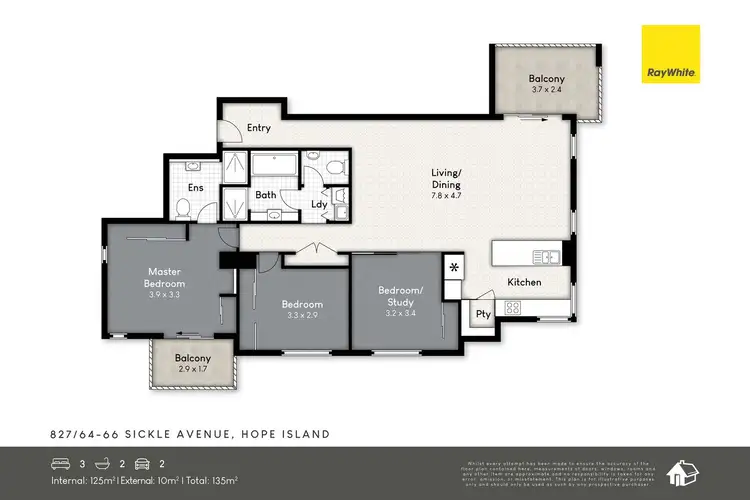 Floorplan of Homely apartment listing, 827/64-66 Sickle Avenue, Hope Island QLD 4212