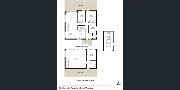 Floorplan of Homely house listing, 66 Henricks Parade, Mount Warrigal NSW 2528