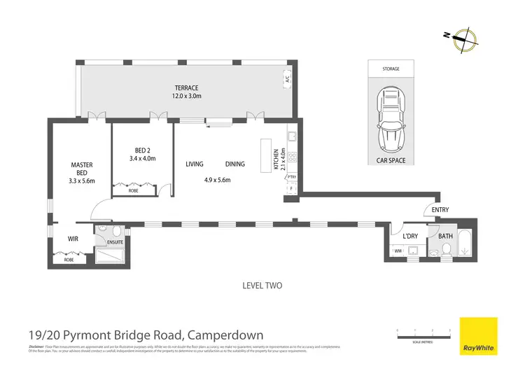 Floorplan of Homely apartment listing, 19/20 Pyrmont Bridge Road, Camperdown NSW 2050