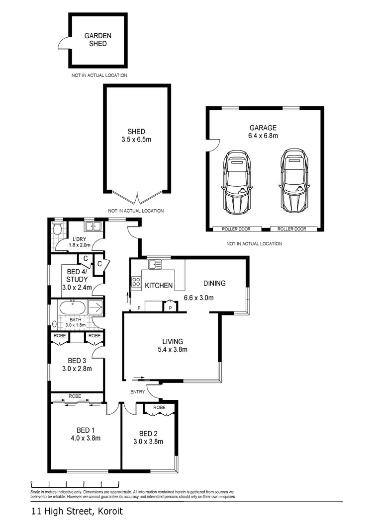 Floorplan of Homely house listing, 11 High Street, Koroit VIC 3282