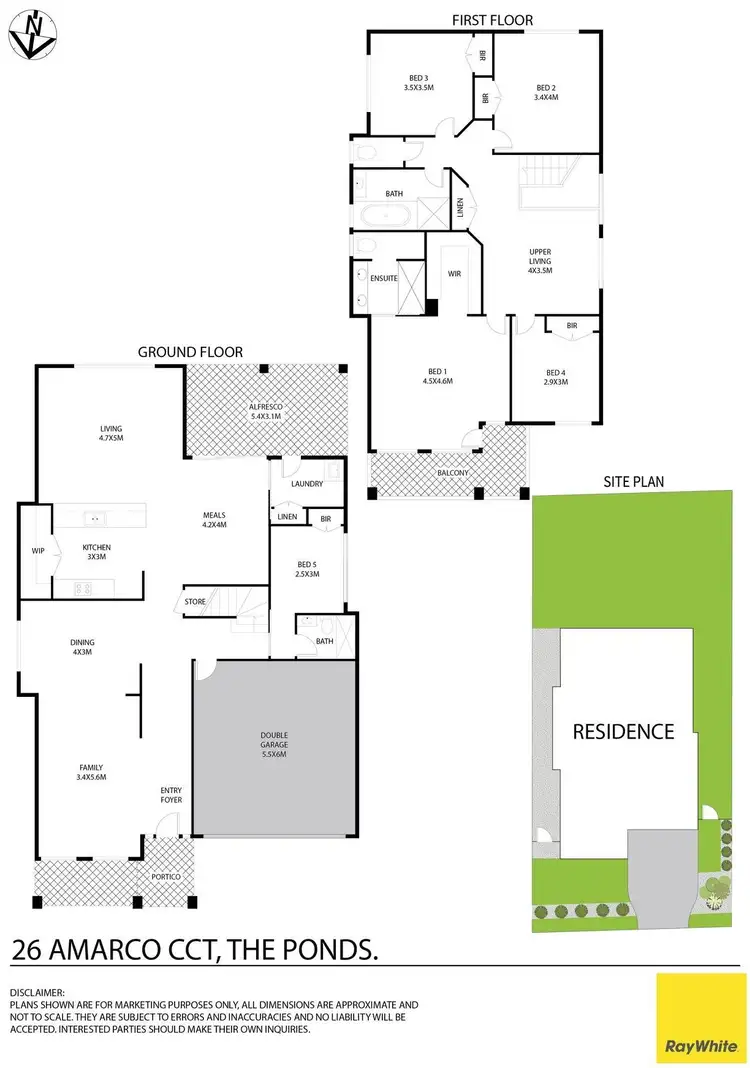 Floorplan of Homely house listing, 26 Amarco Circuit, The Ponds NSW 2769