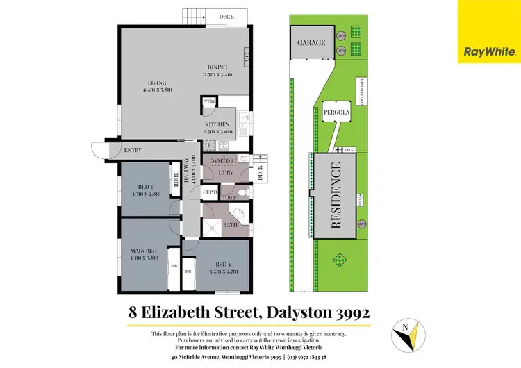 Floorplan of Homely house listing, 8 Elizabeth Street, Dalyston VIC 3992