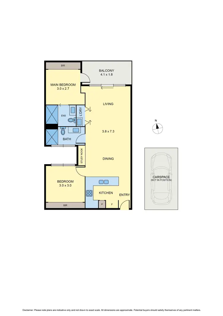 Floorplan of Homely apartment listing, 511/90 Buckley Street, Footscray VIC 3011