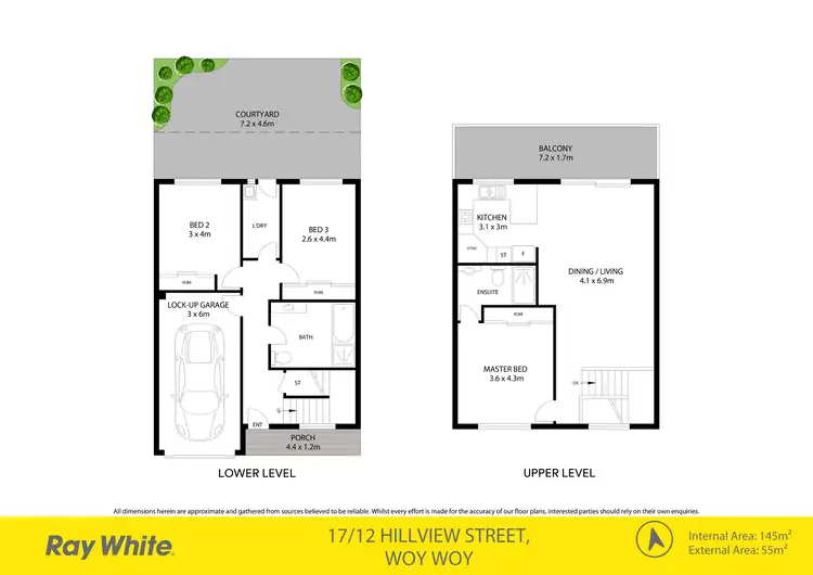 Floorplan of Homely townhouse listing, 17/12 Hillview Street, Woy Woy NSW 2256
