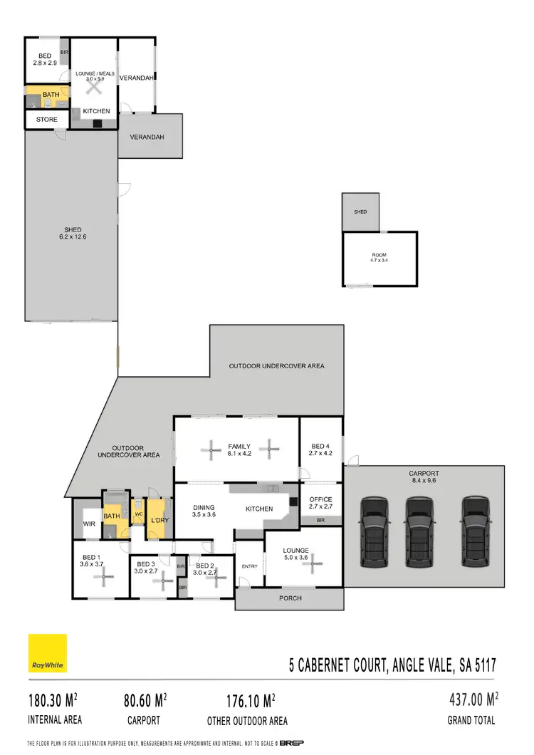 Floorplan of Homely house listing, 5 Cabernet Court, Angle Vale SA 5117