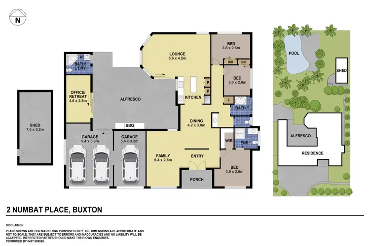Floorplan of Homely house listing, 2 Numbat Place, Buxton NSW 2571