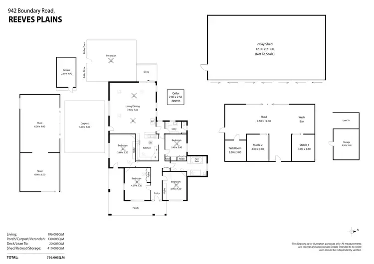 Floorplan of Homely house listing, 942 Boundary Road, Reeves Plains SA 5502