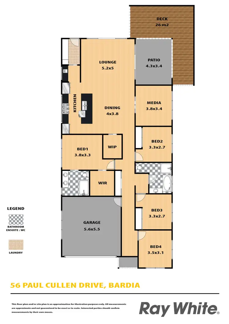 Floorplan of Homely house listing, 56 Paul Cullen Drive, Bardia NSW 2565