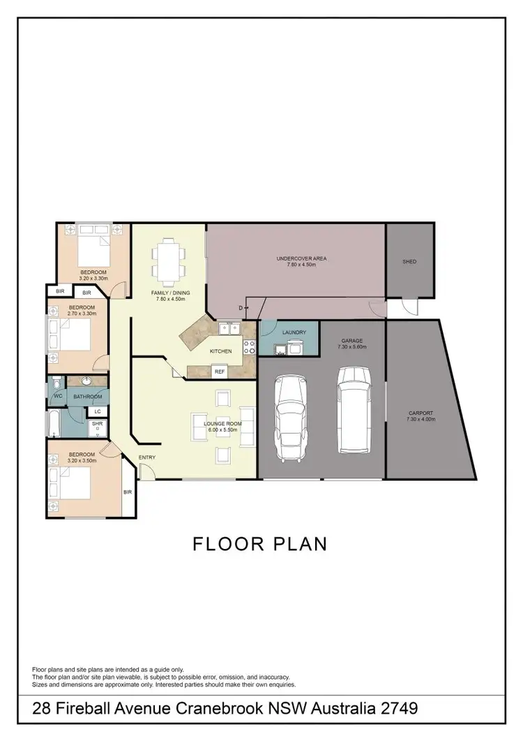 Floorplan of Homely house listing, 28 Fireball Avenue, Cranebrook NSW 2749