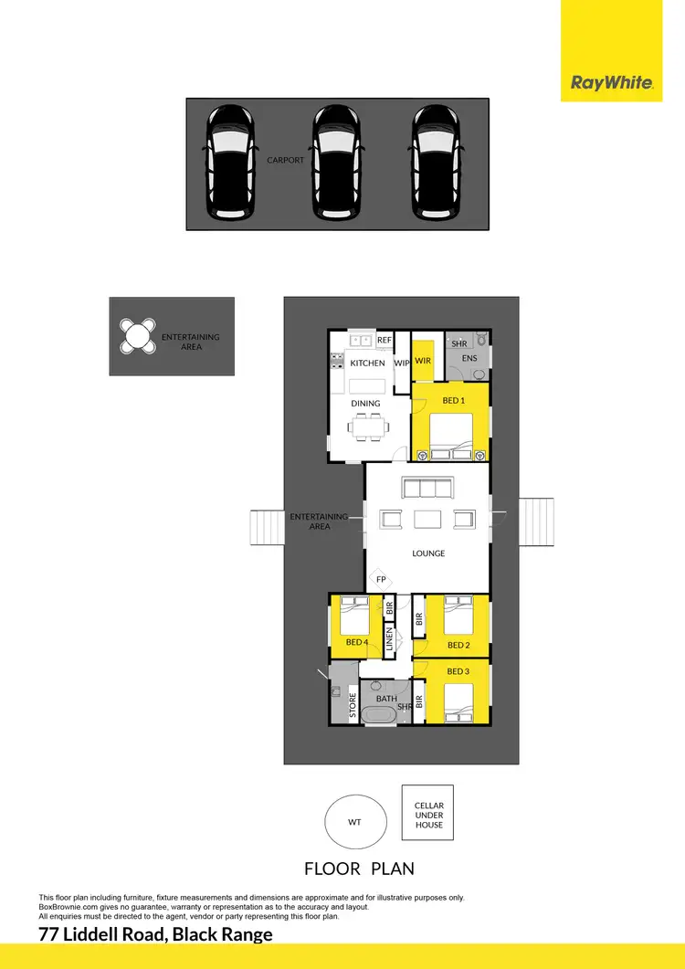 Floorplan of Homely house listing, 77 Liddell Road, Black Range VIC 3381