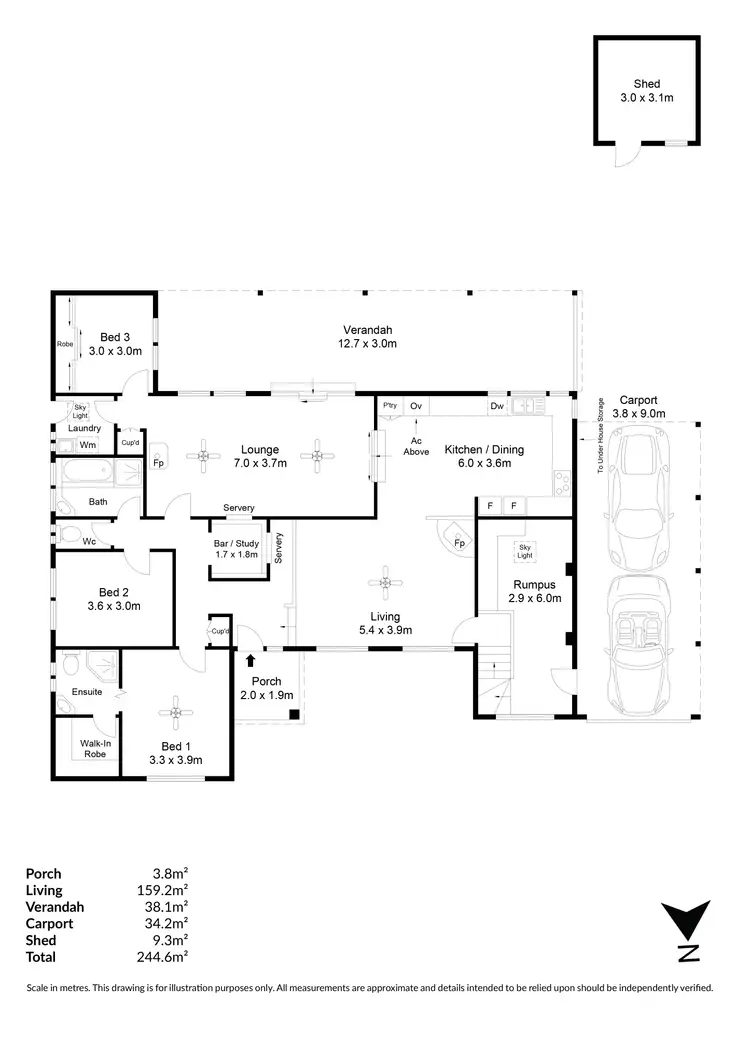 Floorplan of Homely house listing, 2 Irvine Court, Wynn Vale SA 5127