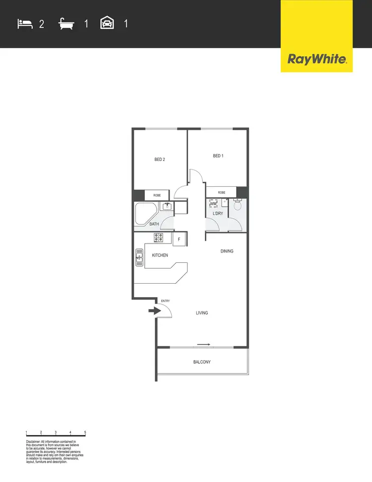 Floorplan of Homely apartment listing, 51/53 Mcmillan Crescent, Griffith ACT 2603