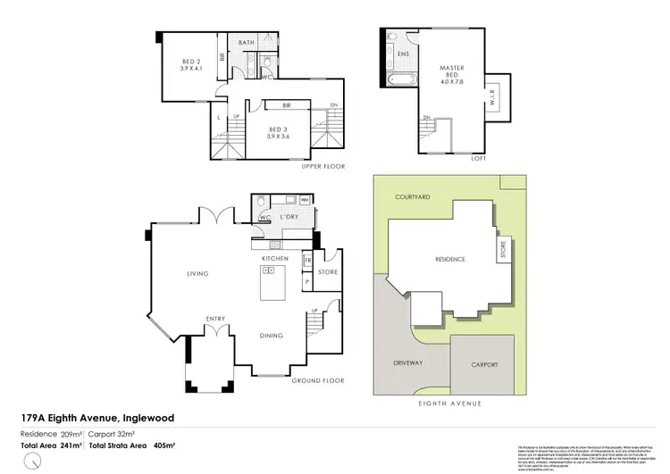 Floorplan of Homely house listing, 179A Eighth Avenue, Inglewood WA 6052