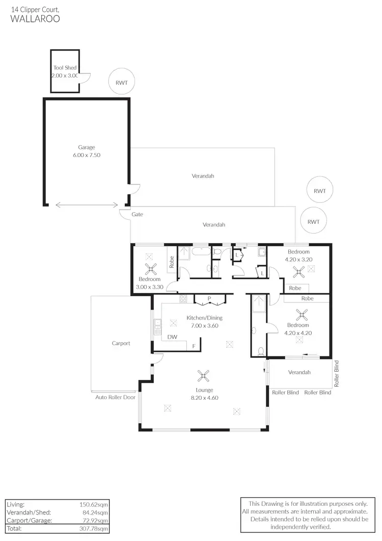 Floorplan of Homely house listing, 14 Clipper Court, Wallaroo SA 5556