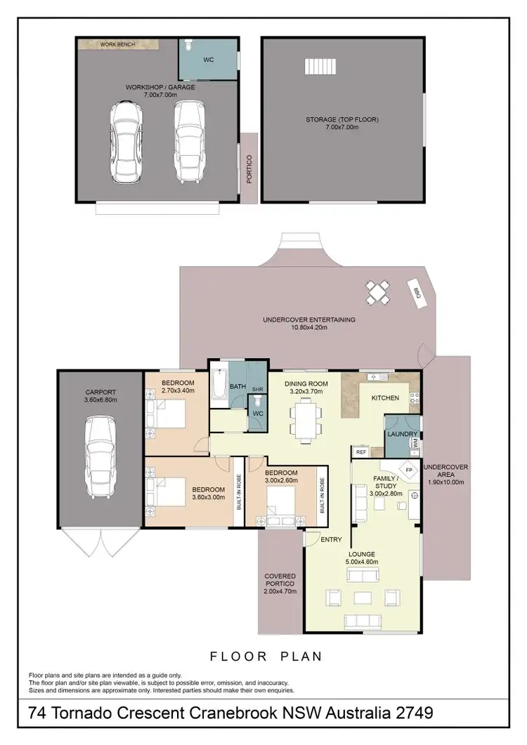 Floorplan of Homely house listing, 74 Tornado Crescent, Cranebrook NSW 2749