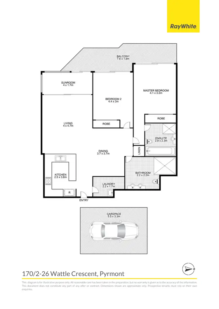 Floorplan of Homely apartment listing, 170/2-26 Wattle Crescent, Pyrmont NSW 2009
