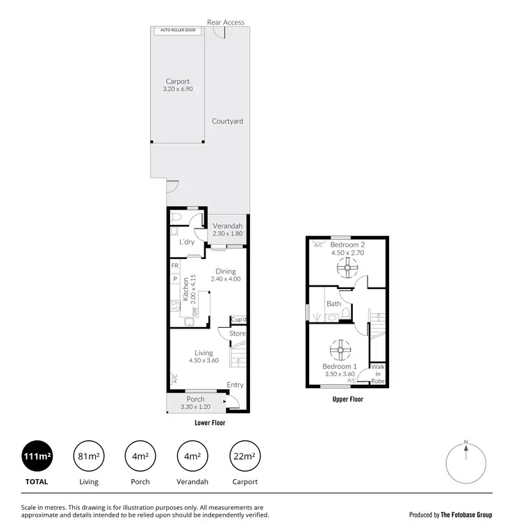 Floorplan of Homely townhouse listing, 22A Clifton Street, Maylands SA 5069