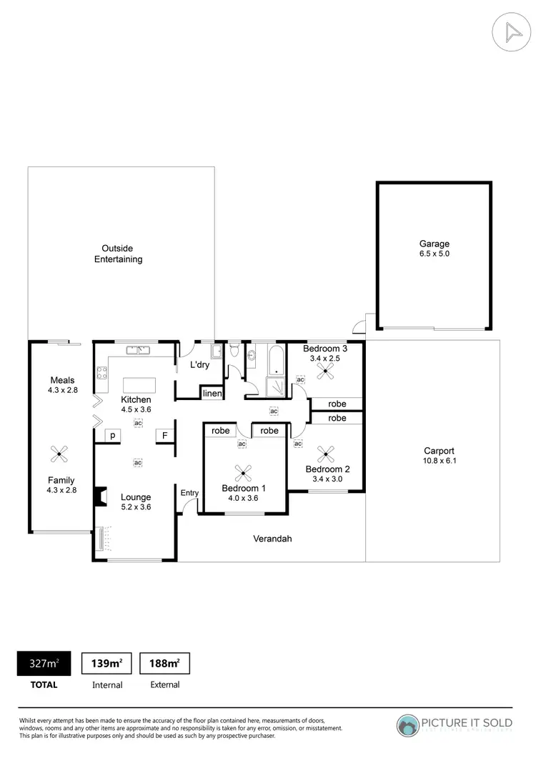 Floorplan of Homely house listing, 44 Warringa Street, Salisbury Plain SA 5109