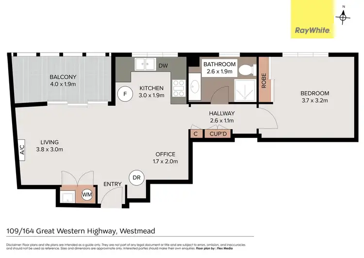 Floorplan of Homely apartment listing, 109/164 Great Western Highway, Westmead NSW 2145
