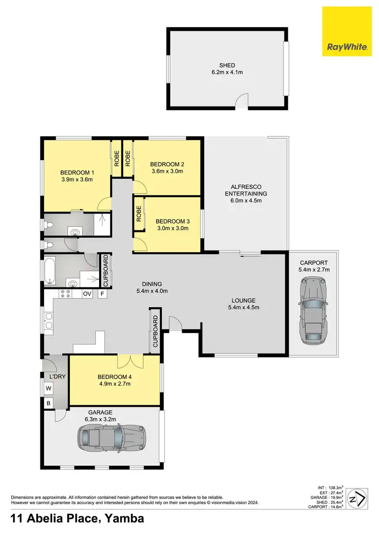 Floorplan of Homely house listing, 11 Abelia Avenue, Yamba NSW 2464