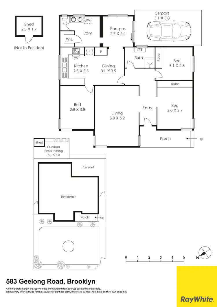 Floorplan of Homely house listing, 583 Geelong Road, Brooklyn VIC 3012