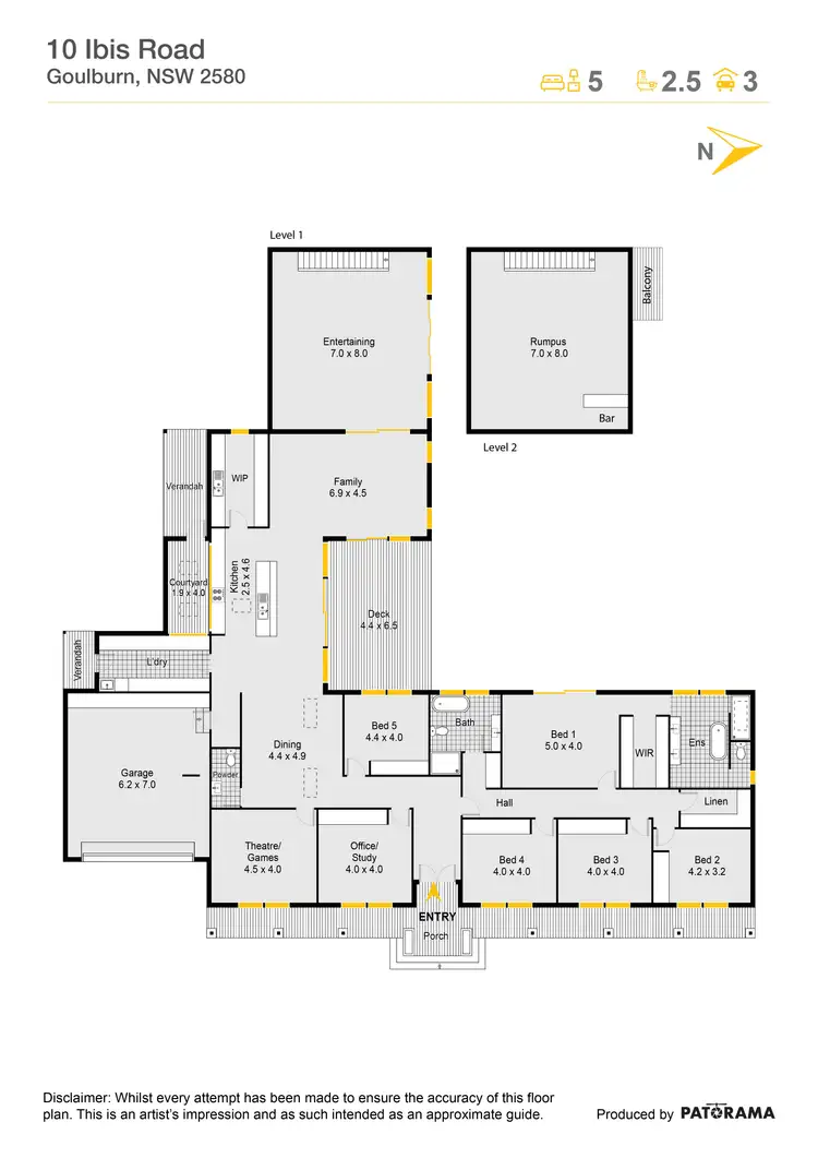 Floorplan of Homely house listing, 10 Ibis Road, Goulburn NSW 2580