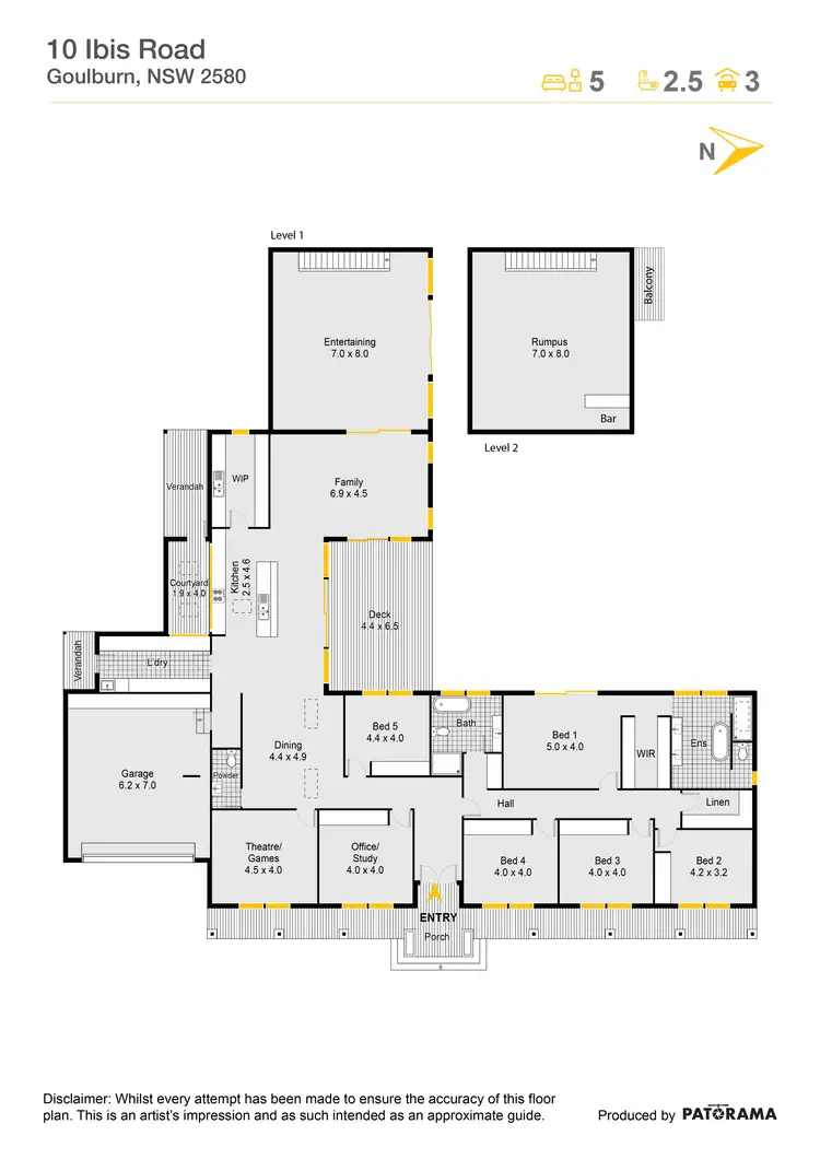 Floorplan of Homely house listing, 10 Ibis Road, Goulburn NSW 2580