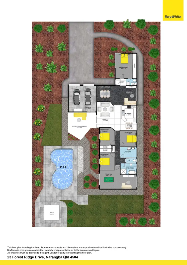 Floorplan of Homely house listing, 23 Forest Ridge Drive, Narangba QLD 4504