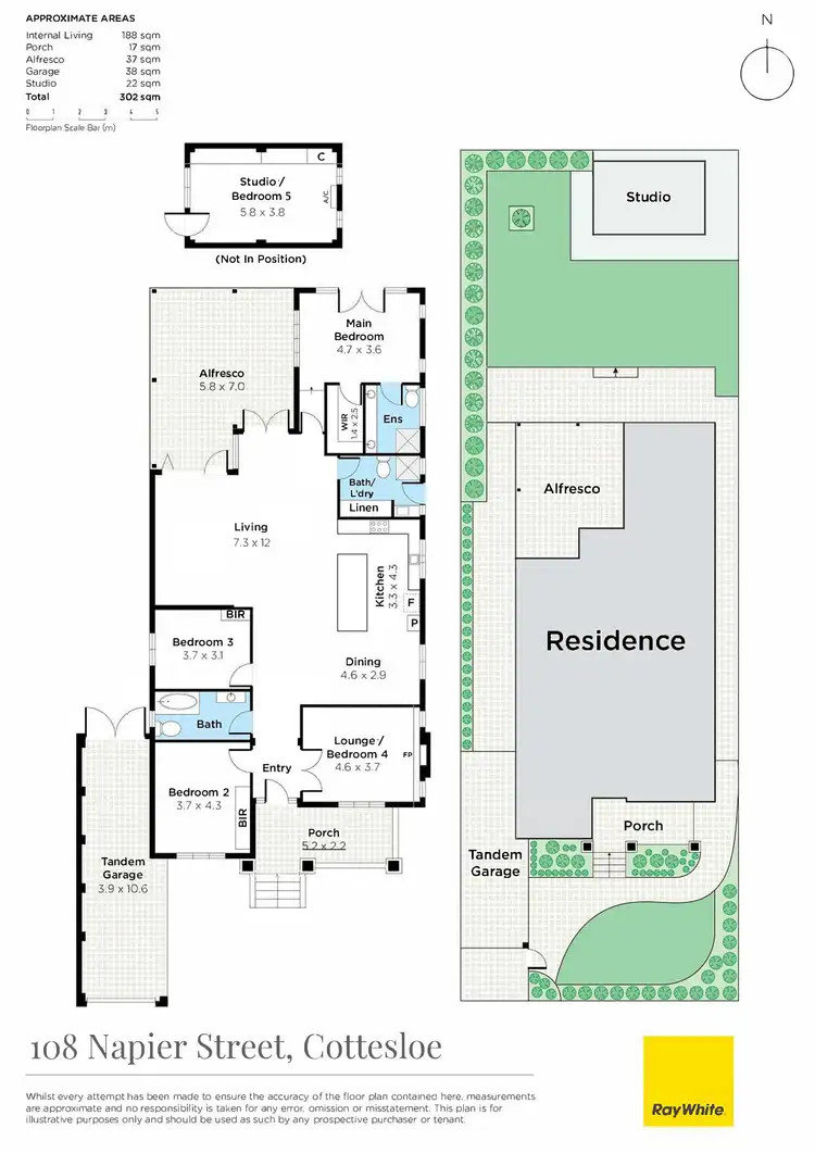 Floorplan of Homely house listing, 108 Napier Street, Cottesloe WA 6011