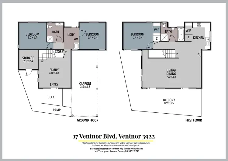 Floorplan of Homely house listing, 17 Ventnor Boulevard, Ventnor VIC 3922