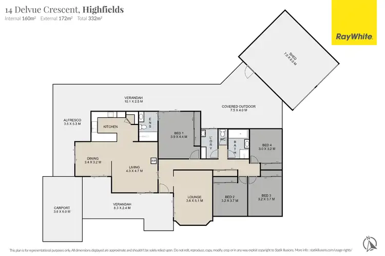 Floorplan of Homely house listing, 14 Delvue Crescent, Highfields QLD 4352