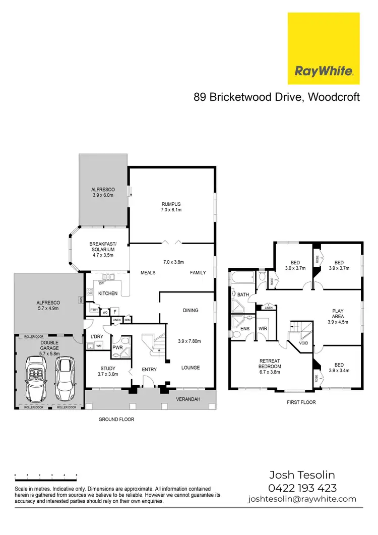 Floorplan of Homely house listing, 89 Bricketwood Drive, Woodcroft NSW 2767