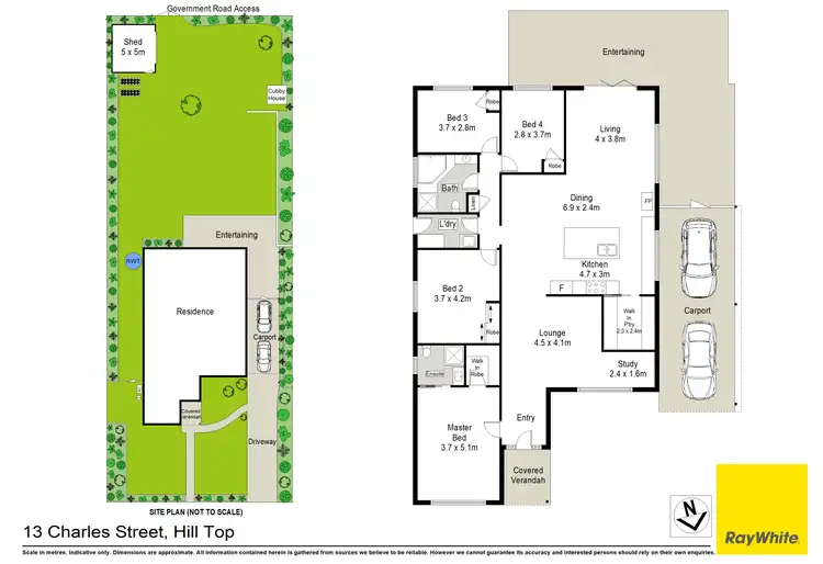 Floorplan of Homely house listing, 13 Charles Street, Hill Top NSW 2575