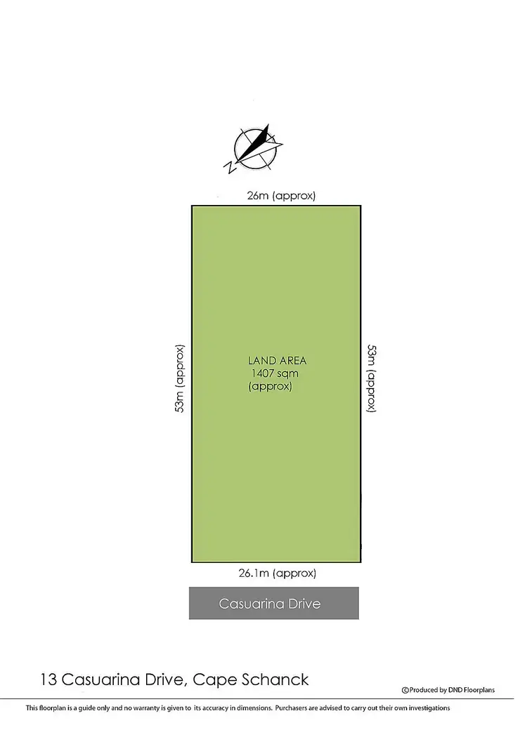 Floorplan of Homely land listing, 13 Casuarina, Cape Schanck VIC 3939