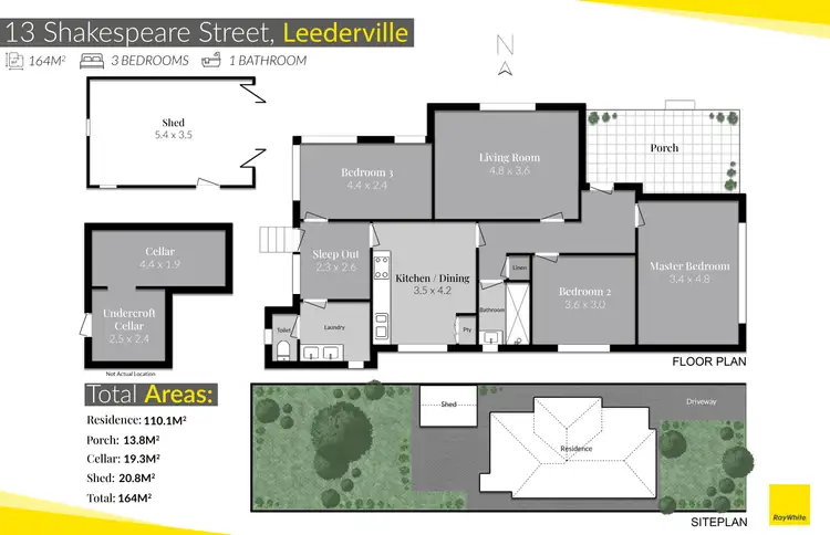Floorplan of Homely house listing, 13 Shakespeare Street, Leederville WA 6007
