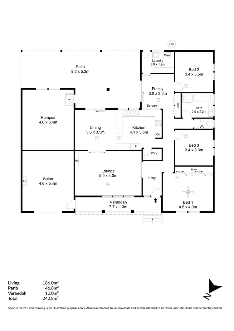Floorplan of Homely house listing, 17 Gunnawarra Crescent, Craigmore SA 5114