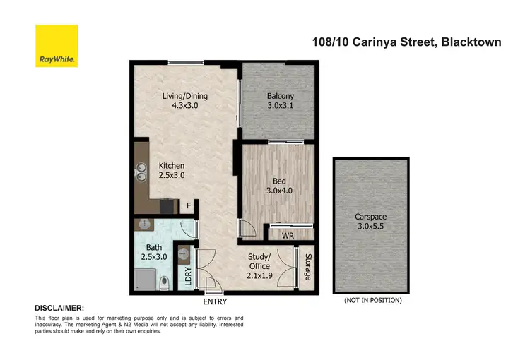 Floorplan of Homely apartment listing, 108/10-14 Carinya Street, Blacktown NSW 2148