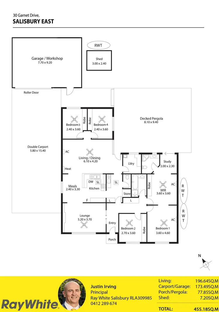 Floorplan of Homely house listing, 30 Garnet Drive, Salisbury East SA 5109