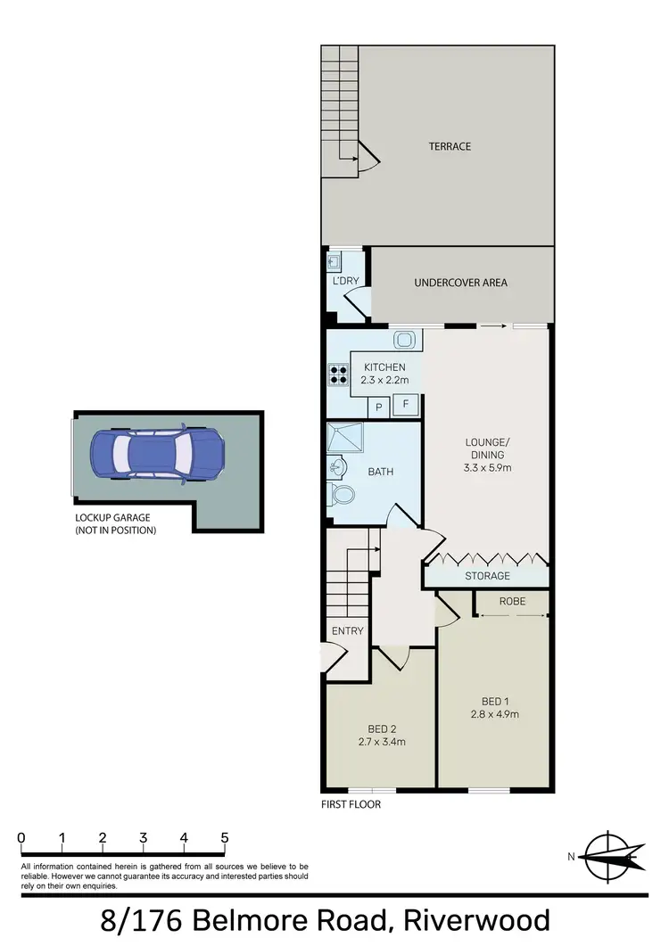 Floorplan of Homely unit listing, 8/176 Belmore Road, Riverwood NSW 2210