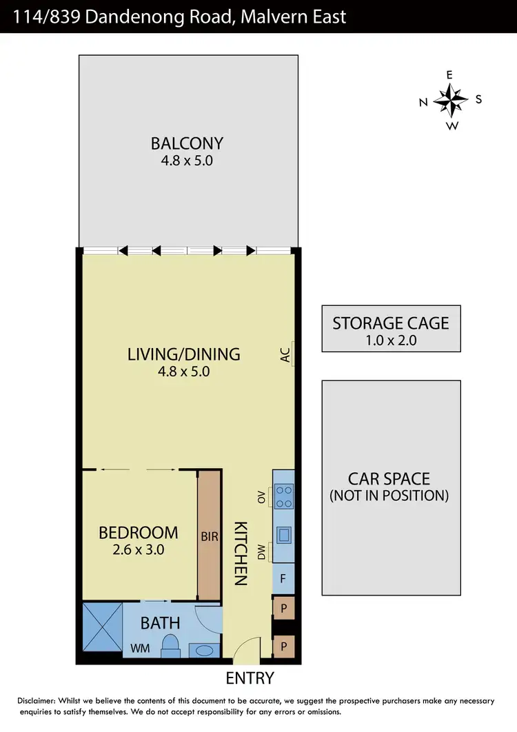 Floorplan of Homely apartment listing, 114/839 Dandenong Road, Malvern East VIC 3145