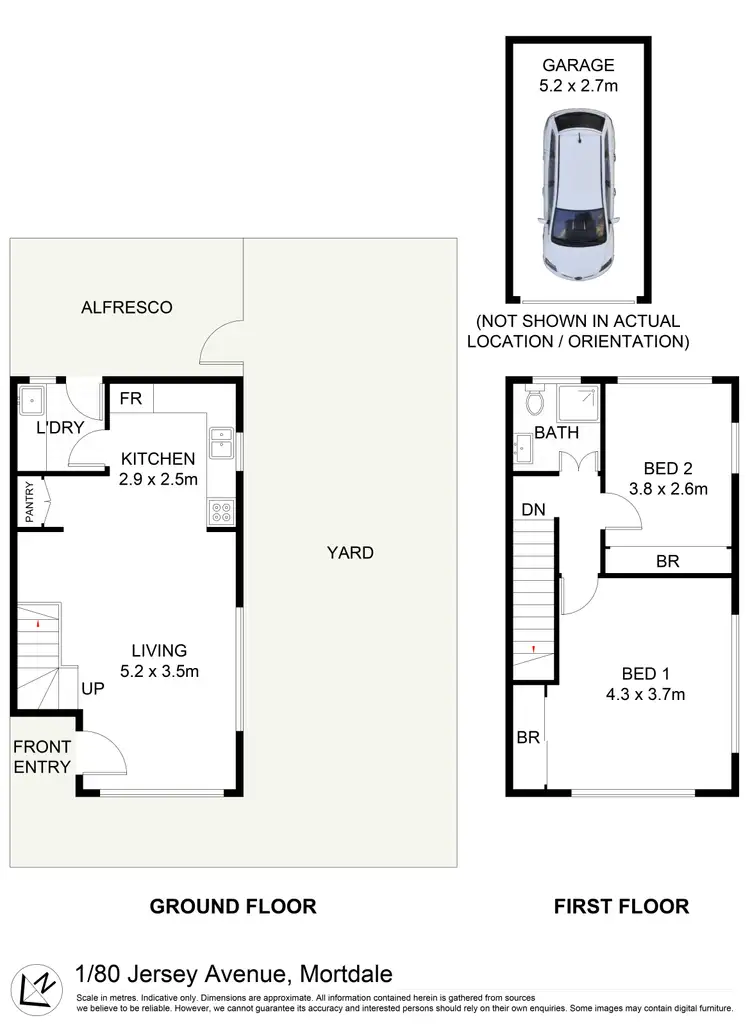 Floorplan of Homely unit listing, 1/80 Jersey Avenue, Mortdale NSW 2223
