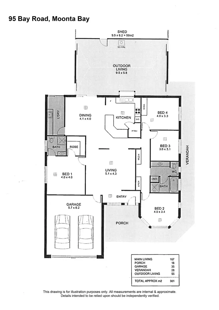 Floorplan of Homely house listing, 95 Bay Road, Moonta Bay SA 5558